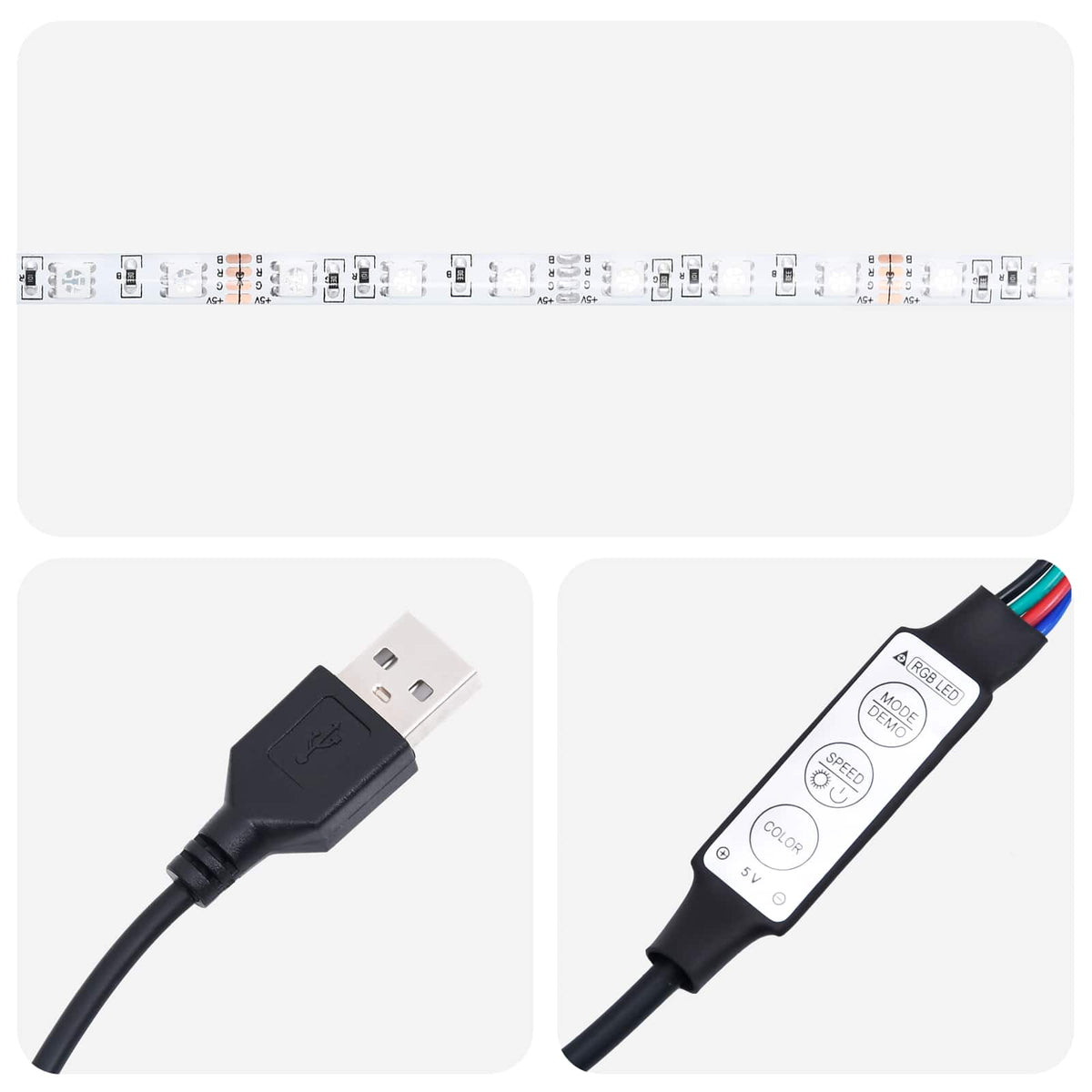 Τζάκι με ταινία LED Σκυρόδεμα 95 x 42,5 x 60 cm - Pakobazaar
