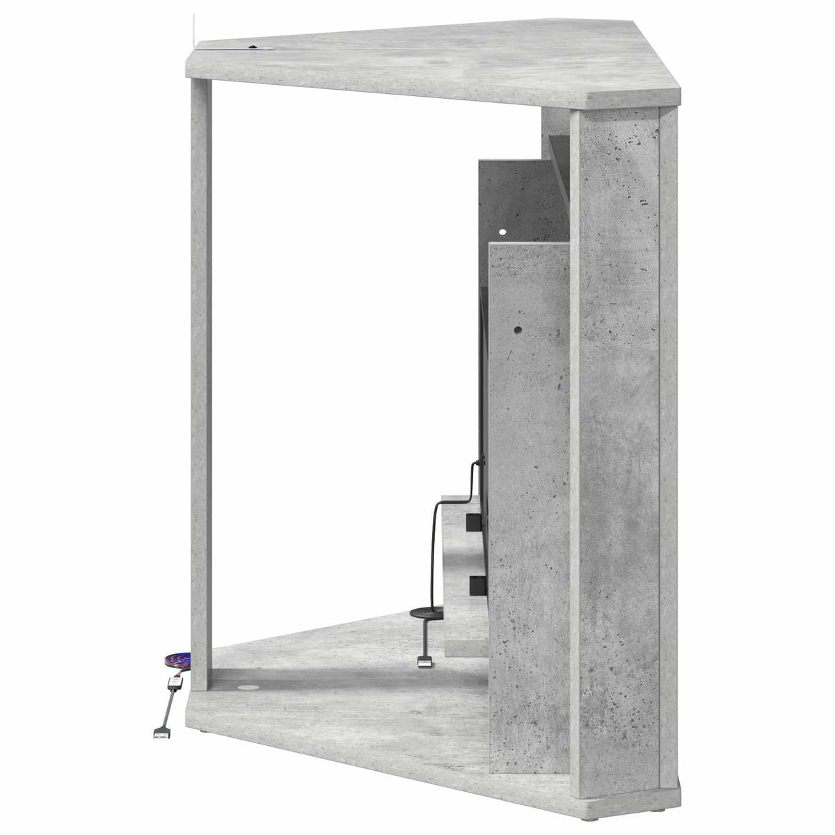 Τζάκι με ταινία LED Σκυρόδεμα 95 x 42,5 x 60 cm - Pakobazaar