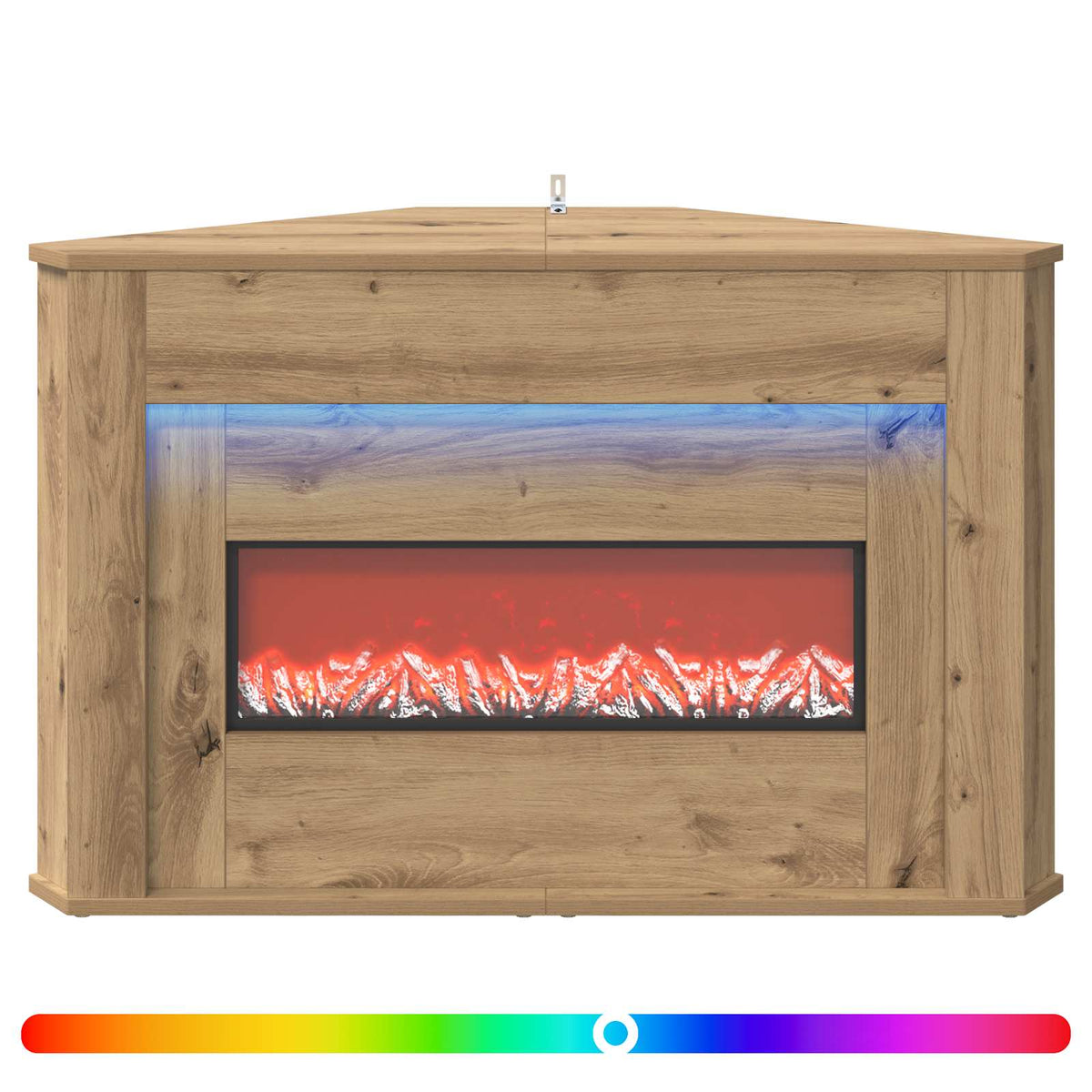 Τζάκι με ταινία LED Artisan Δρυς 95 x 42,5 x 60 cm - Pakobazaar