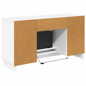 Ηλεκτρικό τζάκι Λευκό 100 x 33 x 55 cm Επεξεργασμένο ξύλο