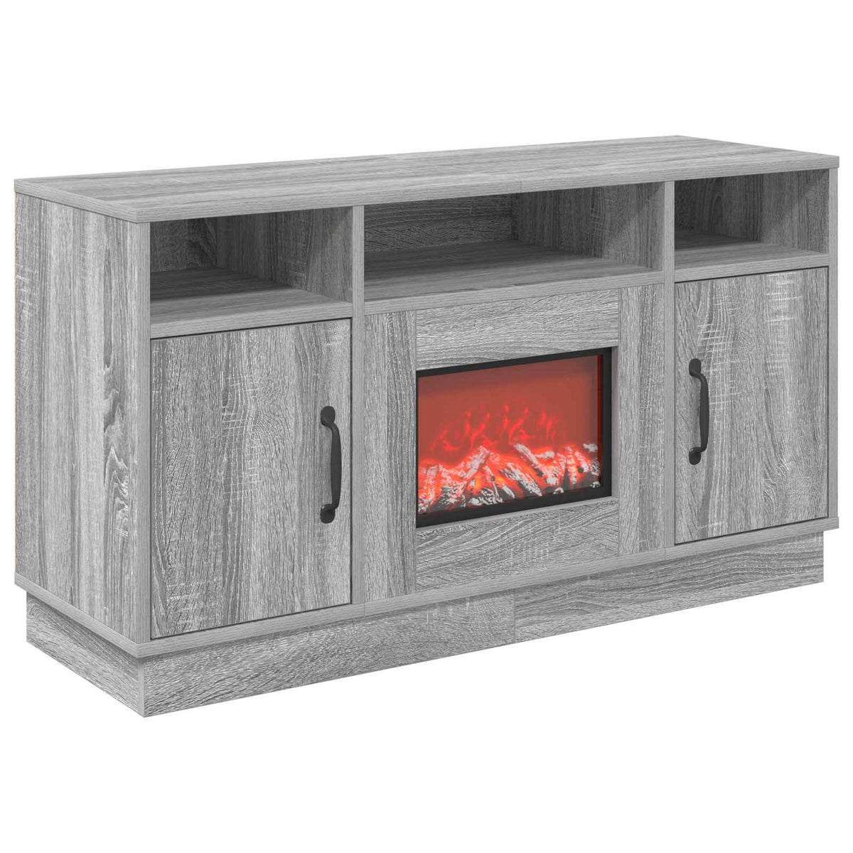 Ηλεκτρικό τζάκι Γκρι Sonoma 100 x 33 x 55 cm Επεξεργασμένο ξύλο