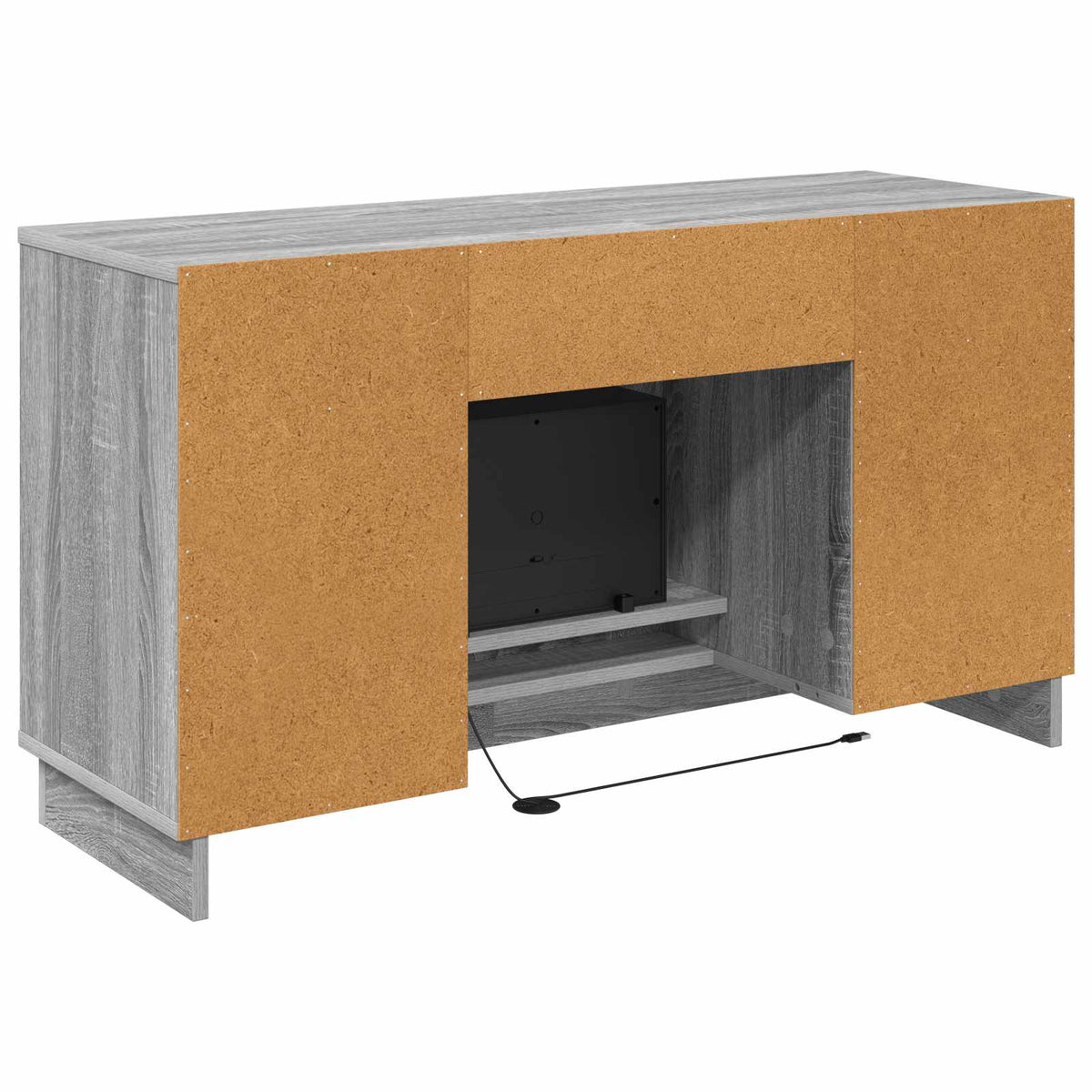 Ηλεκτρικό τζάκι Γκρι Sonoma 100 x 33 x 55 cm Επεξεργασμένο ξύλο