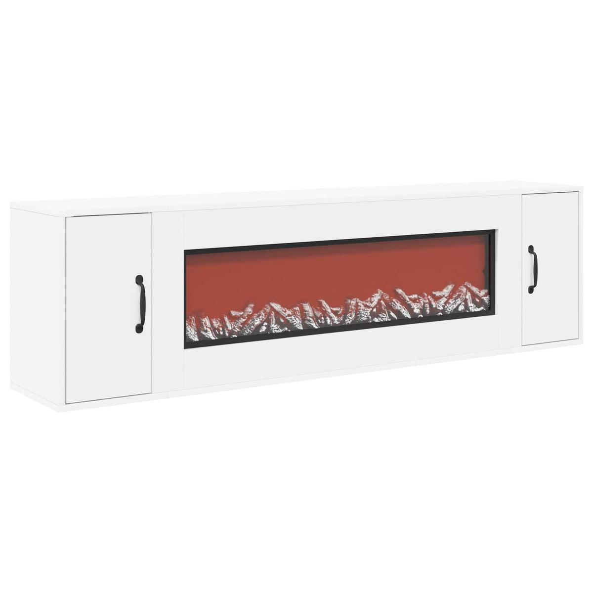 Ηλεκτρικό τζάκι Λευκό 155 x 30 x 44 cm Επεξεργασμένο ξύλο - Pakobazaar