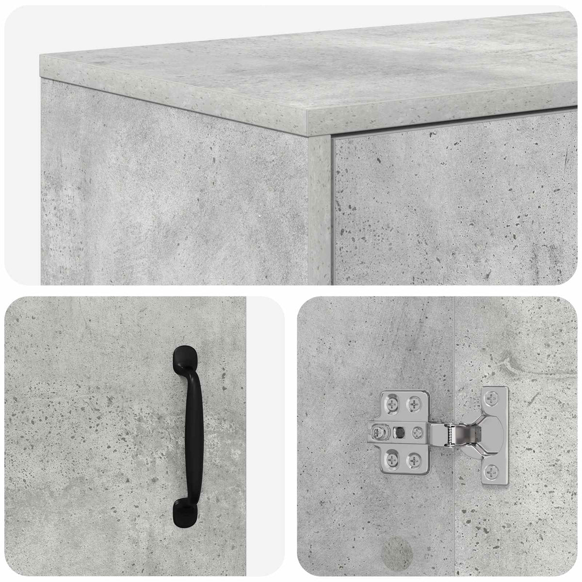 Ηλεκτρικό τζάκι Σκυρόδεμα 155 x 30 x 44 cm Επεξεργασμένο ξύλο - Pakobazaar