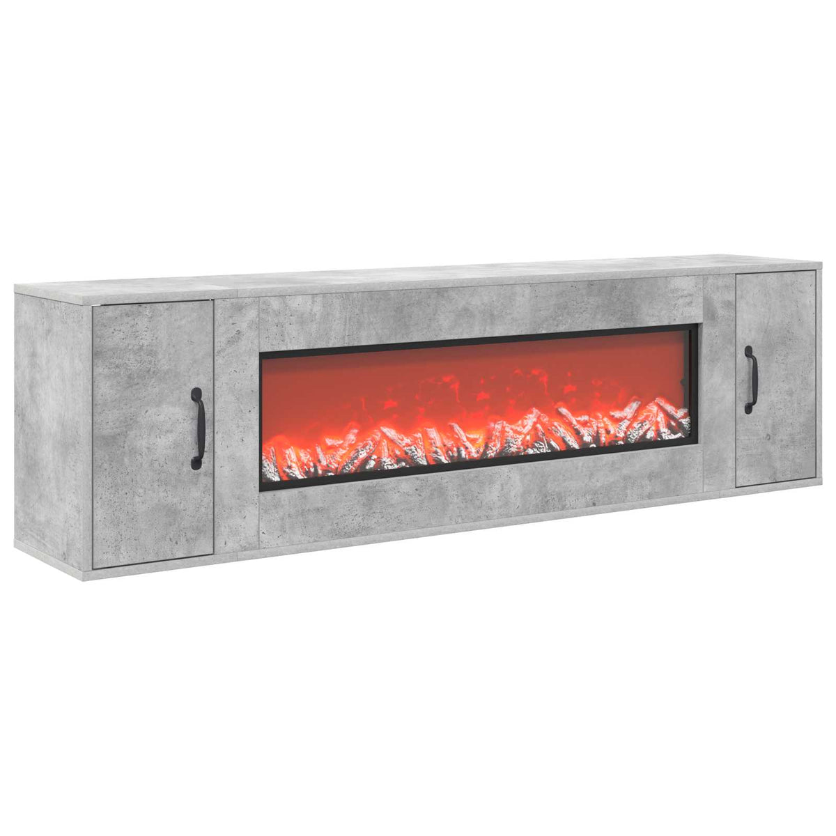 Ηλεκτρικό τζάκι Σκυρόδεμα 155 x 30 x 44 cm Επεξεργασμένο ξύλο - Pakobazaar