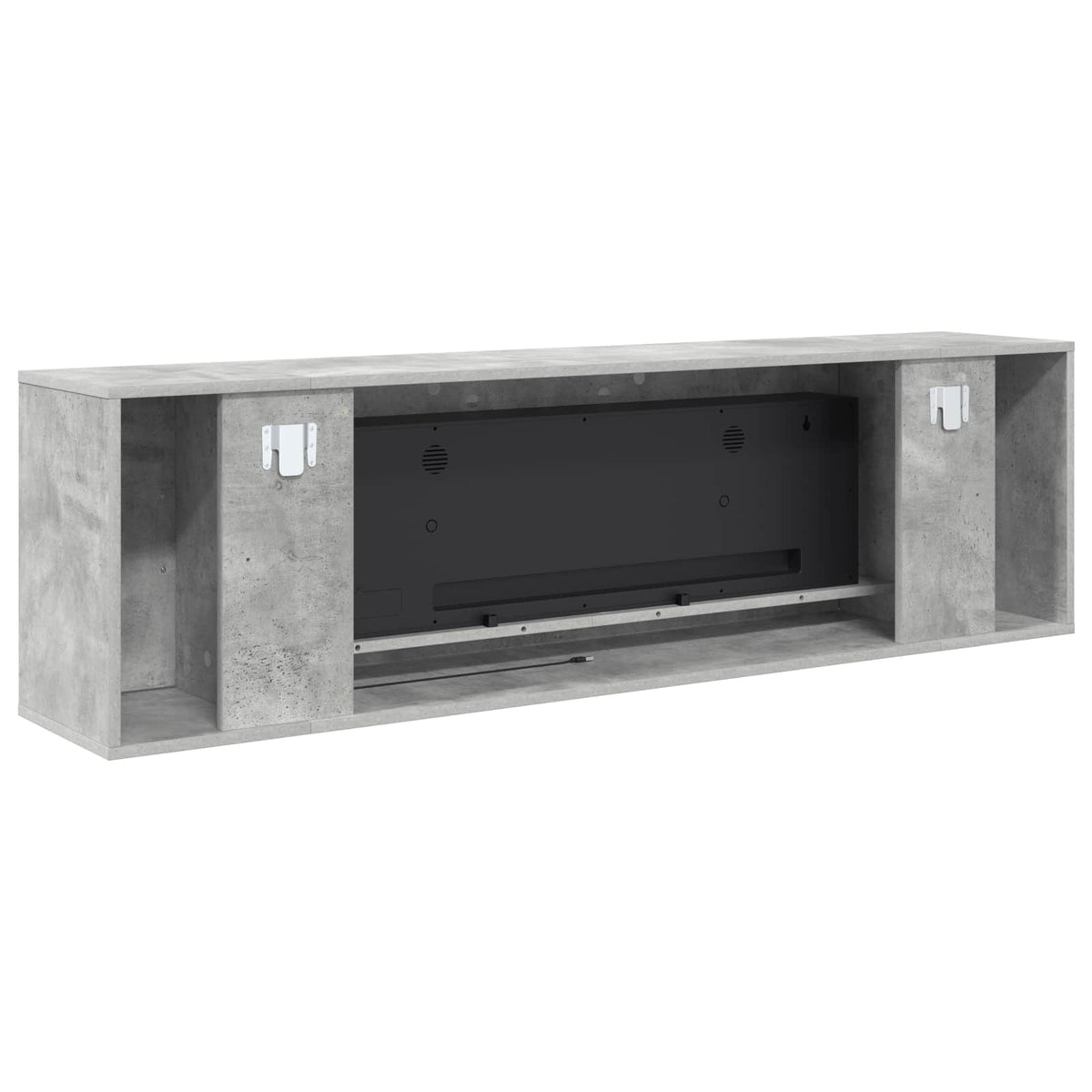Ηλεκτρικό τζάκι Σκυρόδεμα 155 x 30 x 44 cm Επεξεργασμένο ξύλο - Pakobazaar