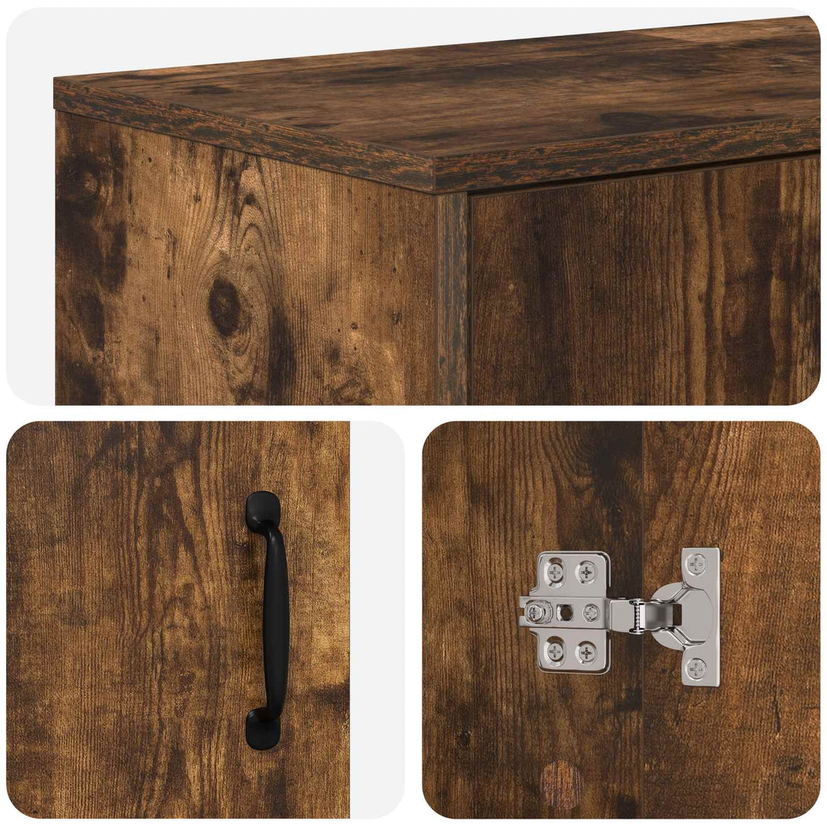 Ηλεκτρικό τζάκι Καπνισμένο Ξύλο Δρυός 155 x 30 x 44 cm - Pakobazaar