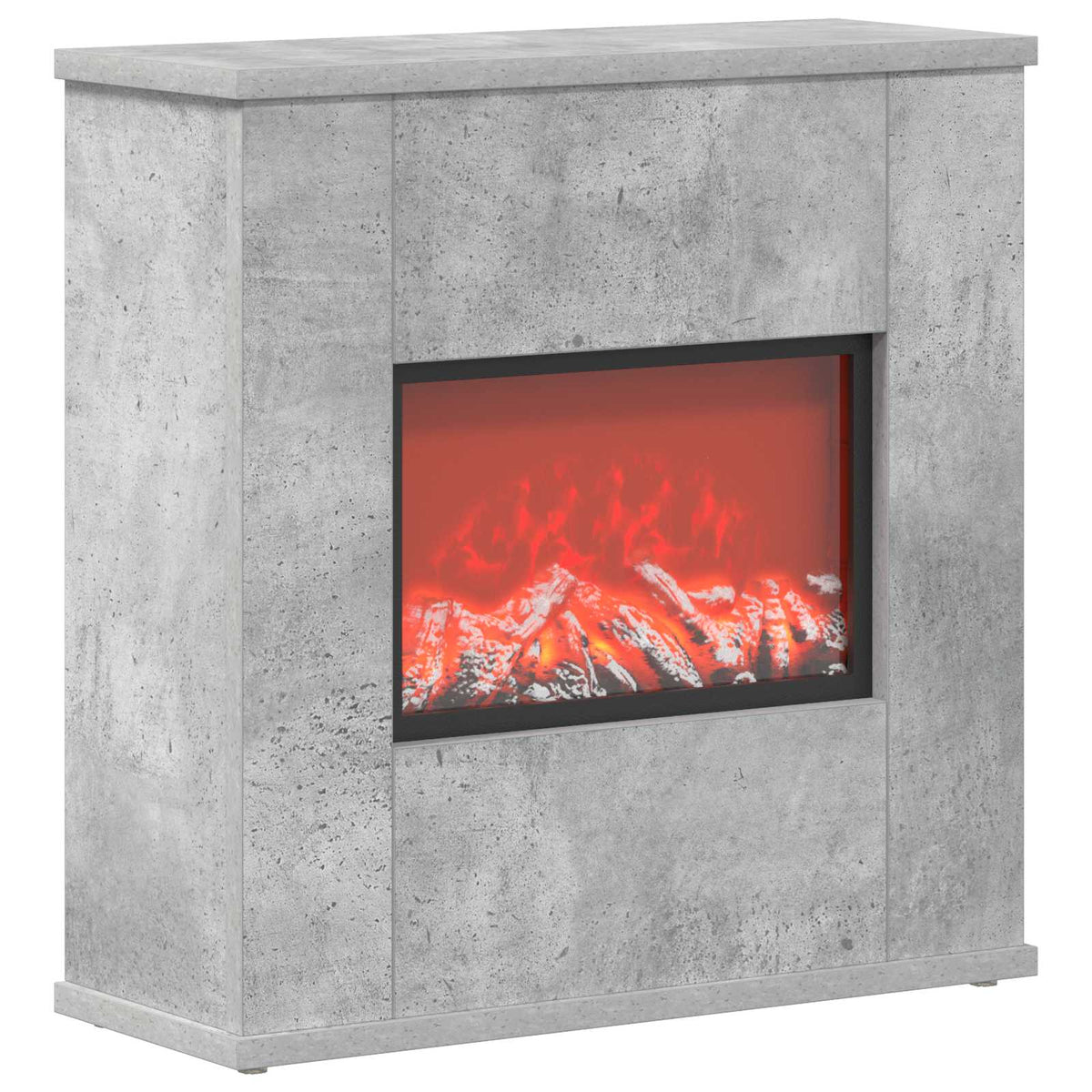 Ηλεκτρικό τζάκι Σκυρόδεμα 47 x 18 x 48 cm Επεξεργασμένο ξύλο - Pakobazaar