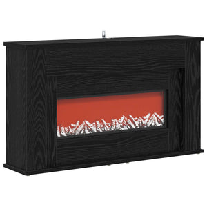 Τζάκι με ταινία LED Μαύρη Δρυς 92 x 20 x 54 cm