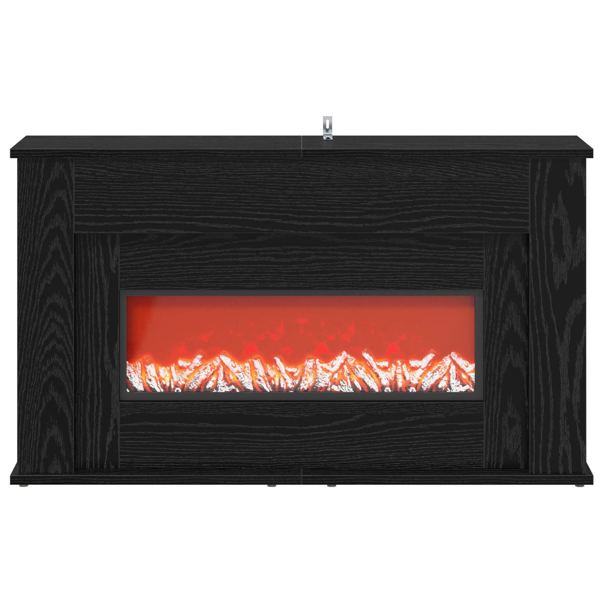 Τζάκι με ταινία LED Μαύρη Δρυς 92 x 20 x 54 cm