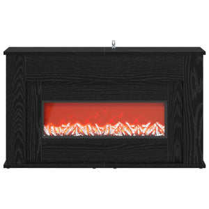Τζάκι με ταινία LED Μαύρη Δρυς 92 x 20 x 54 cm