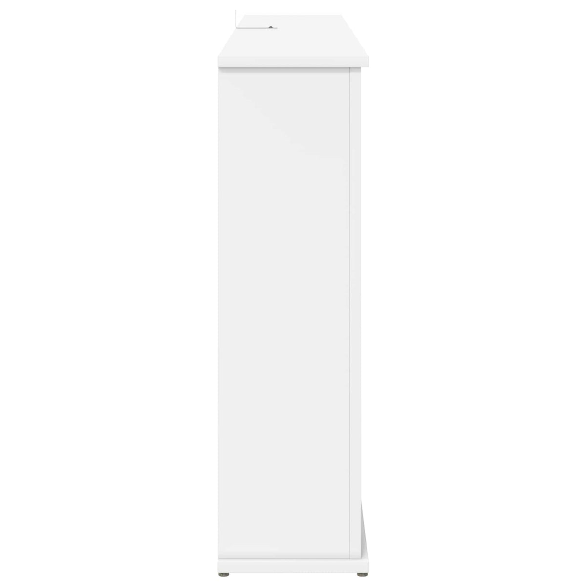 Τζάκι με ταινία LED Λευκό 130 x 20 x 69,5 cm Επεξεργασμένο ξύλο