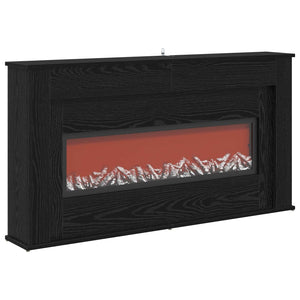 Τζάκι με ταινία LED Μαύρη Δρυς 130 x 20 x 69,5 cm - Pakobazaar
