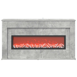 Τζάκι με ταινία LED Σκυρόδεμα 130 x 20 x 69,5 cm - Pakobazaar