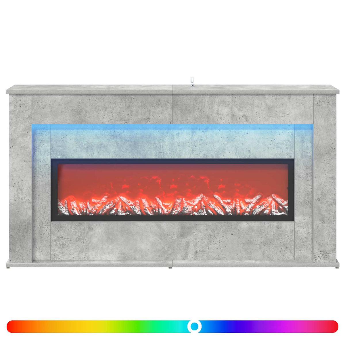 Τζάκι με ταινία LED Σκυρόδεμα 130 x 20 x 69,5 cm - Pakobazaar