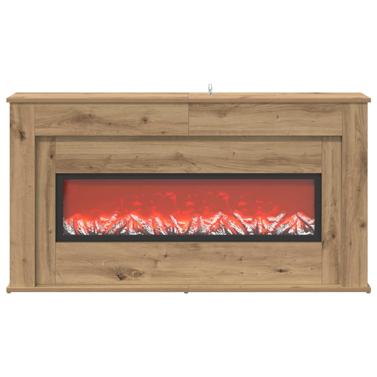 Τζάκι με ταινία LED Artisan Δρυς 130 x 20 x 69,5 cm