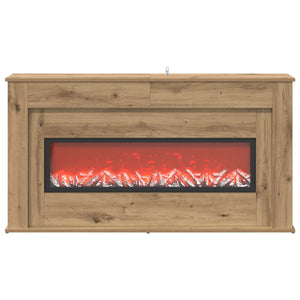 Τζάκι με ταινία LED Artisan Δρυς 130 x 20 x 69,5 cm