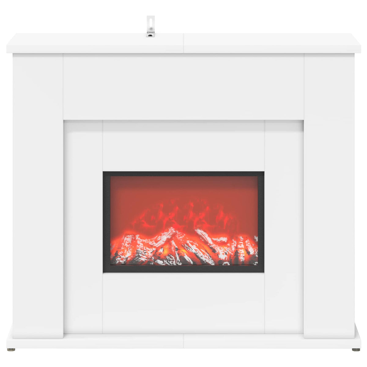 Τζάκι με ταινία LED Λευκό 63 x 20 x 54,5 cm Επεξεργασμένο ξύλο - Pakobazaar