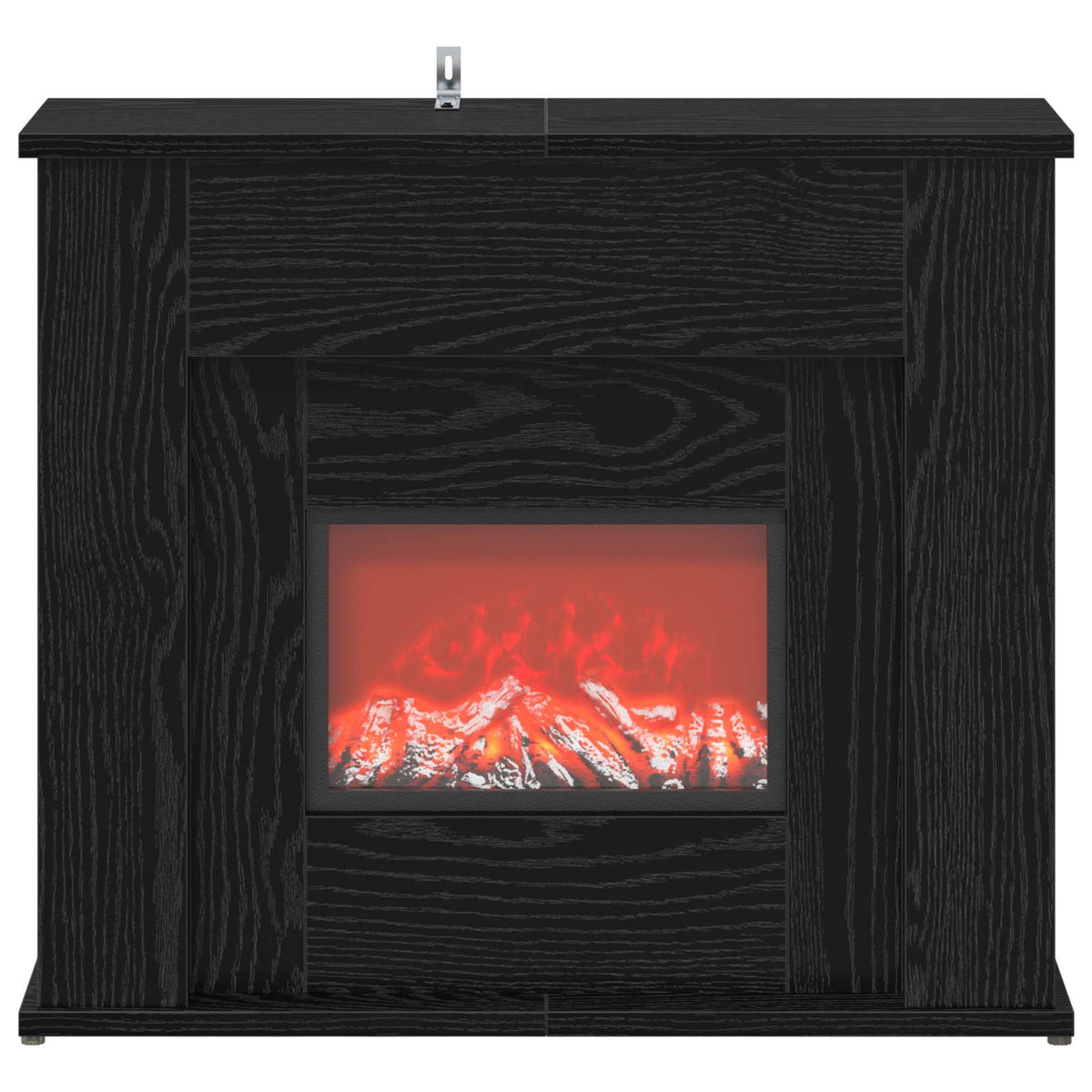 Τζάκι με ταινία LED Μαύρη Δρυς 63 x 20 x 54,5 cm