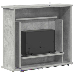 Τζάκι με ταινία LED Σκυρόδεμα 63 x 20 x 54,5 cm - Pakobazaar