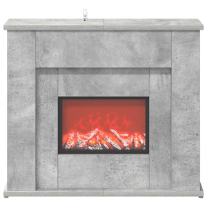 Τζάκι με ταινία LED Σκυρόδεμα 63 x 20 x 54,5 cm - Pakobazaar