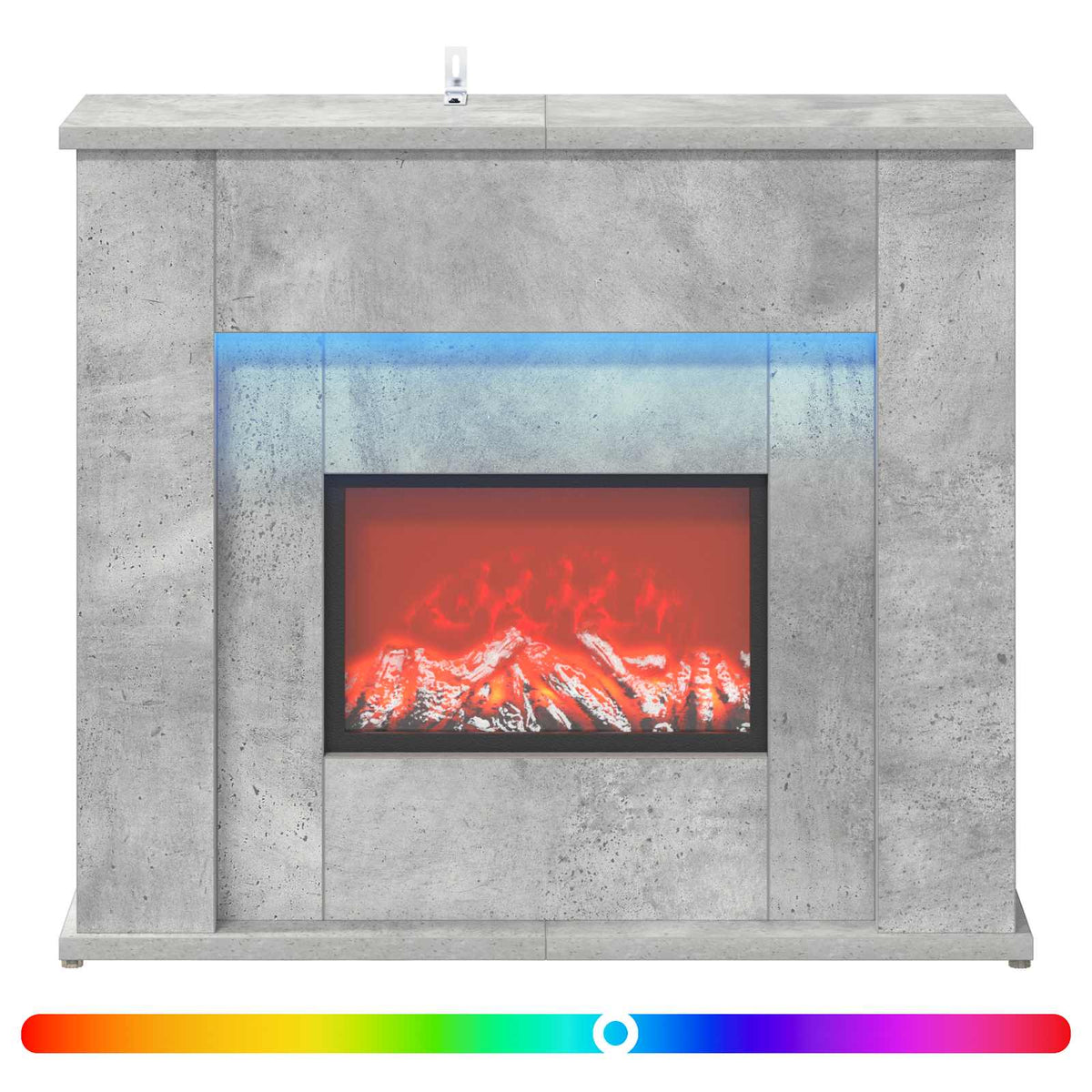 Τζάκι με ταινία LED Σκυρόδεμα 63 x 20 x 54,5 cm - Pakobazaar