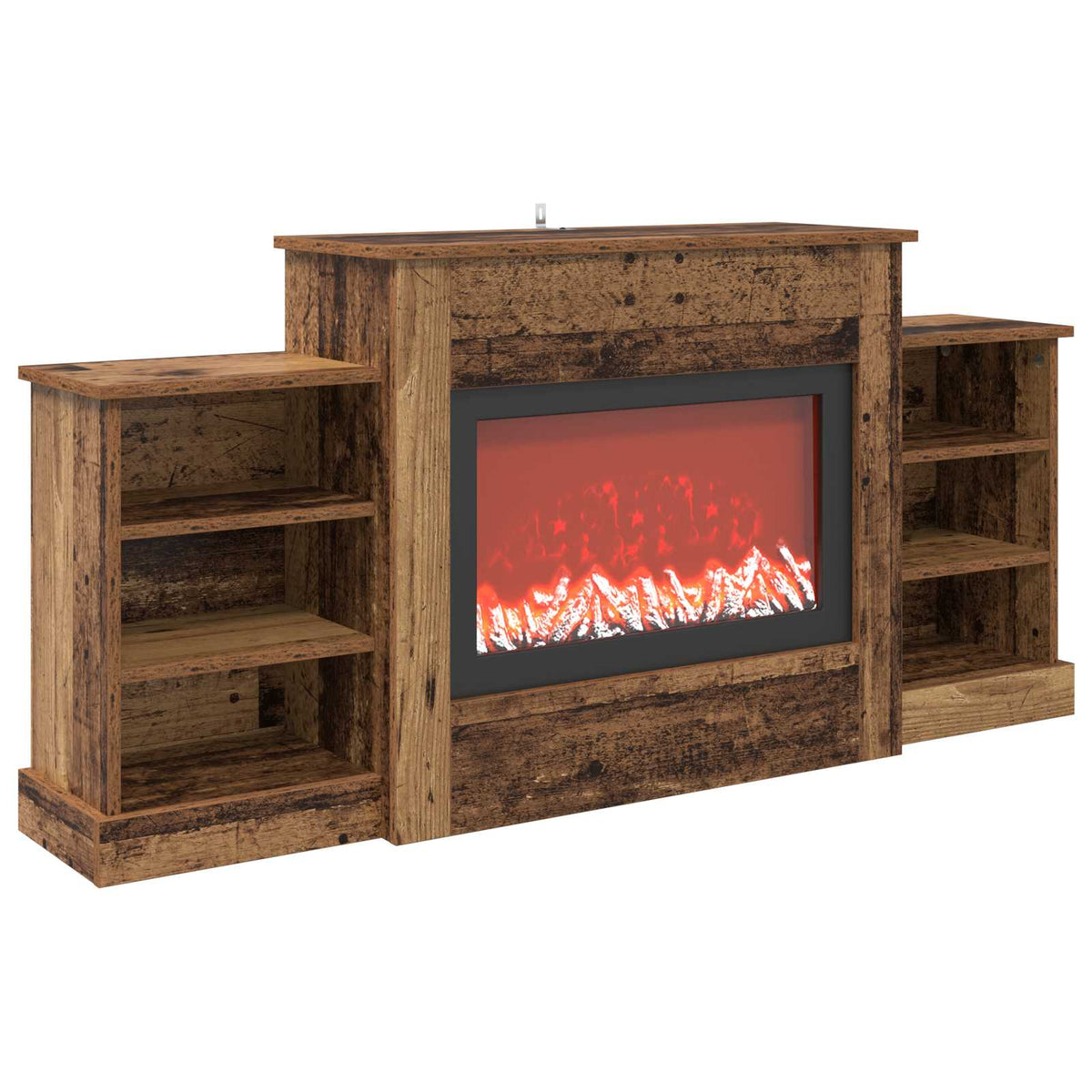 Ηλεκτρικό τζάκι Παλαιωμένο ξύλο 140 x 30 x 67 cm - Pakobazaar