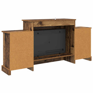 Ηλεκτρικό τζάκι Παλαιωμένο ξύλο 140 x 30 x 67 cm - Pakobazaar