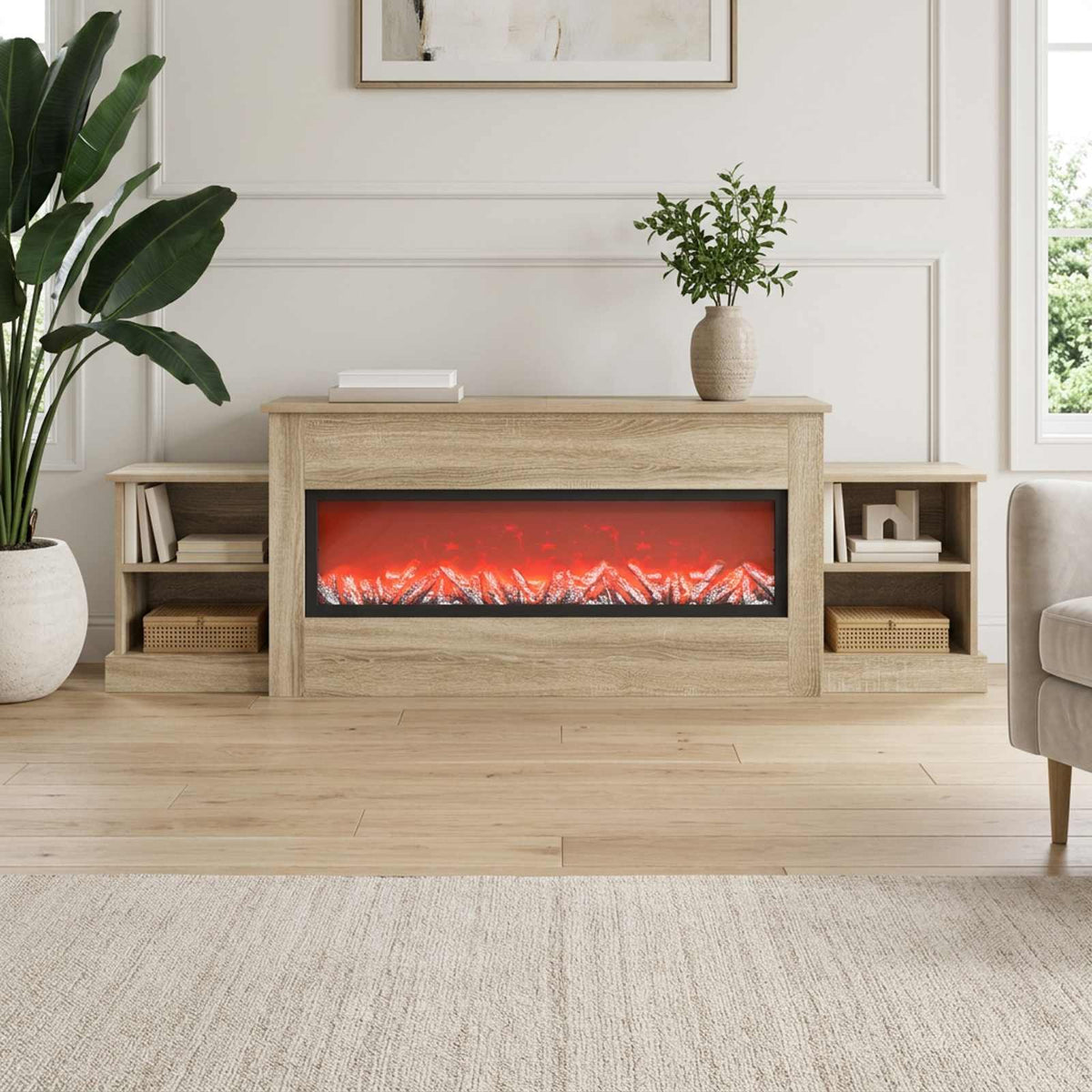 Ηλεκτρικό τζάκι Sonoma 177 x 30 x 56,5 cm Επεξεργασμένο ξύλο