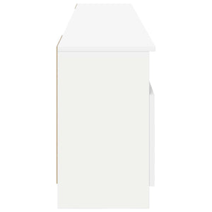 Ηλεκτρικό τζάκι Λευκό 165 x 28,5 x 47 cm Επεξεργασμένο ξύλο