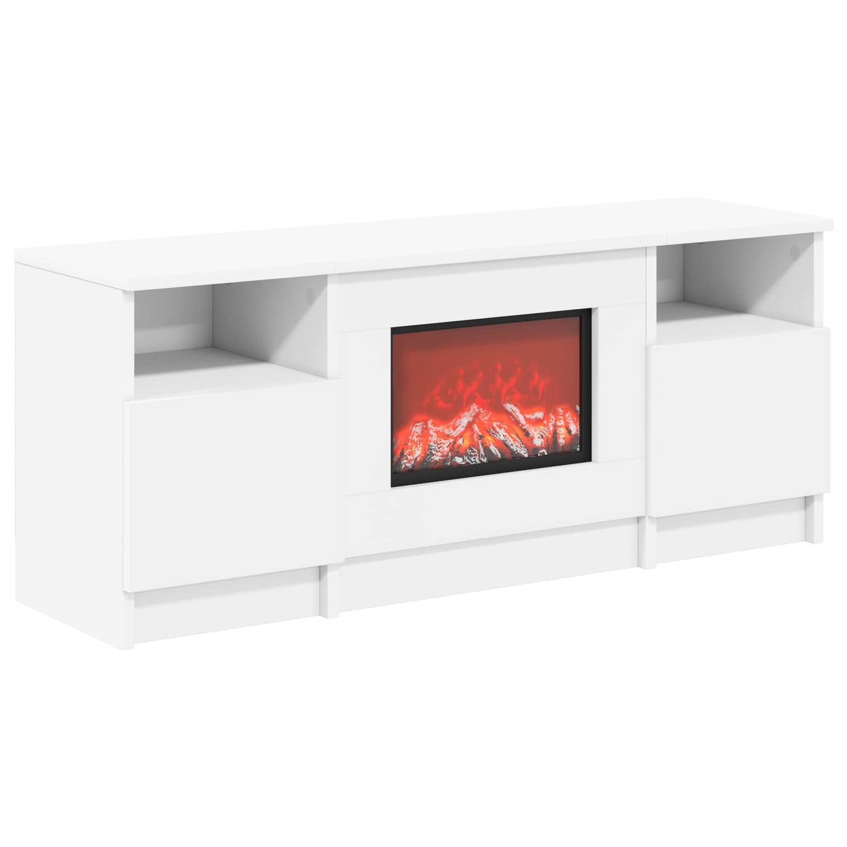 Ηλεκτρικό τζάκι Λευκό 98 x 28,5 x 40,5 cm Επεξεργασμένο ξύλο