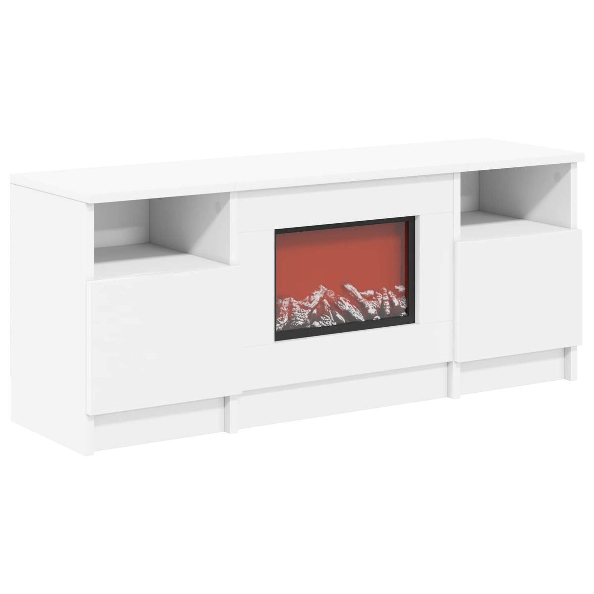 Ηλεκτρικό τζάκι Λευκό 98 x 28,5 x 40,5 cm Επεξεργασμένο ξύλο