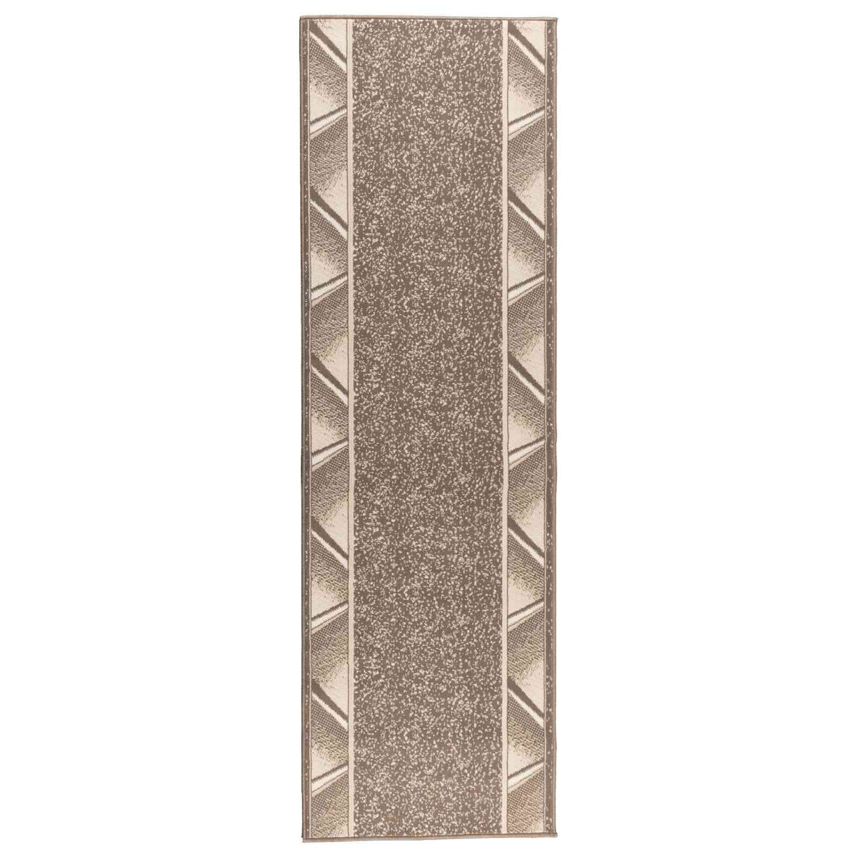 Δερμάτινο Χαλί FLORNES Υφαντό Taupe PP 7 mm