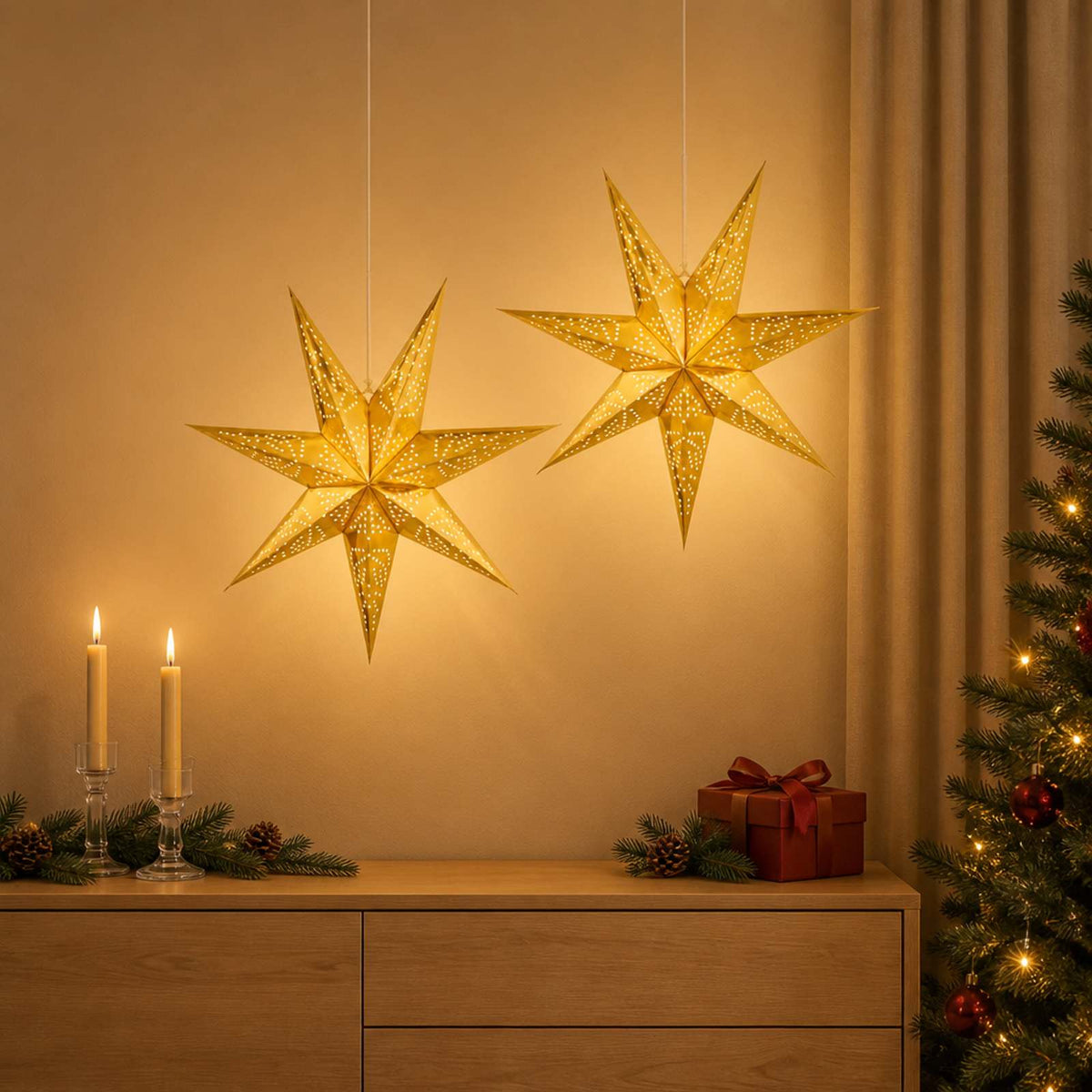 Χριστουγεννιάτικος φωτισμός RAAHE 2 τμχ. 10 LED Θερμό λευκό - Pakobazaar