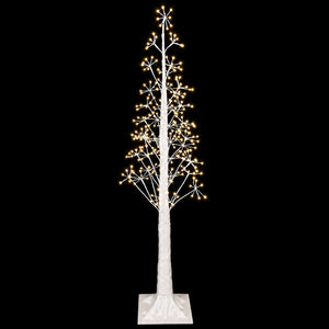 Χριστουγεννιάτικο δέντρο starburst Λευκό 17 x 17 x 150 cm - Pakobazaar