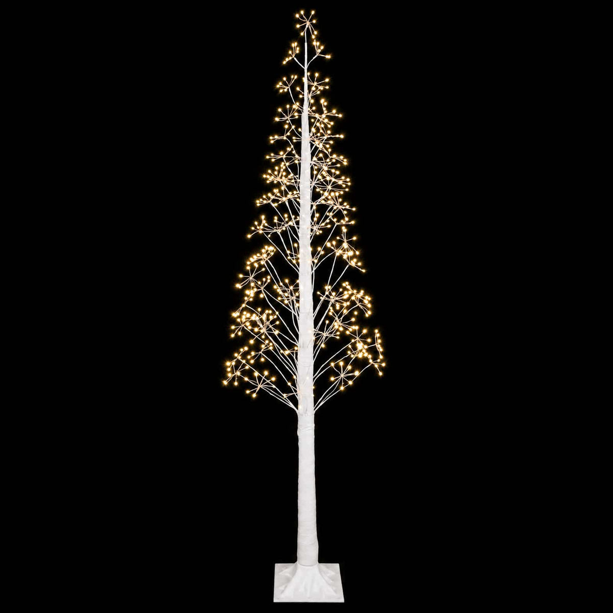 Χριστουγεννιάτικο δέντρο starburst Λευκό 25 x 25 x 210 cm - Pakobazaar