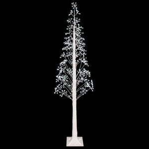 Χριστουγεννιάτικο δέντρο starburst Λευκό 25 x 25 x 210 cm - Pakobazaar