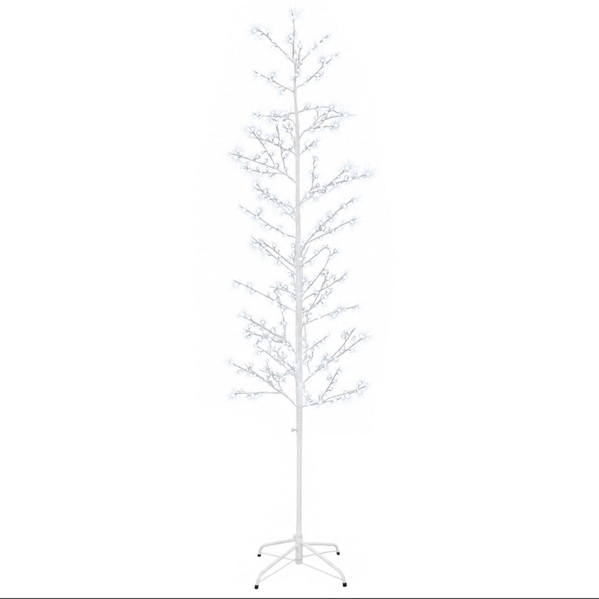 Χριστουγεννιάτικο δέντρο σημύδα Λευκό 47 x 210 cm Ατσάλι - Pakobazaar