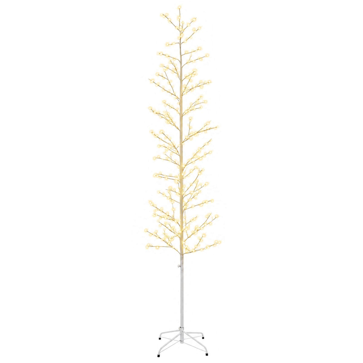 Χριστουγεννιάτικο δέντρο σημύδα Λευκό 47 x 240 cm Ατσάλι - Pakobazaar