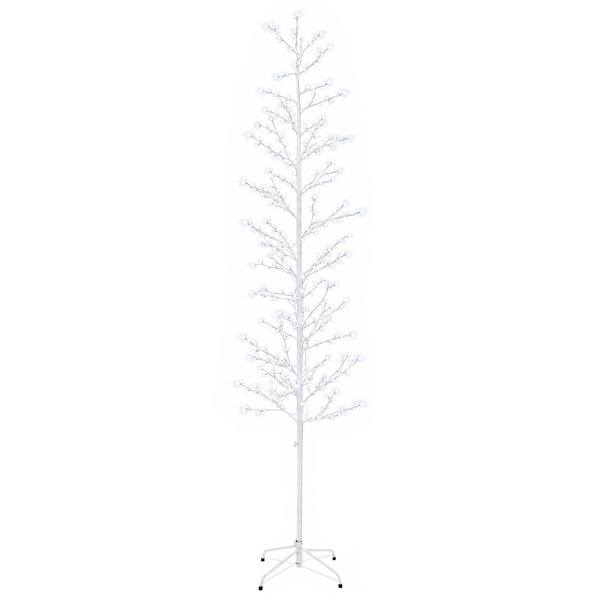 Χριστουγεννιάτικο δέντρο σημύδα Λευκό 47 x 240 cm Ατσάλι