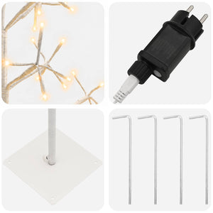 Χριστουγεννιάτικο δέντρο LED με φωτάκια string Λευκό