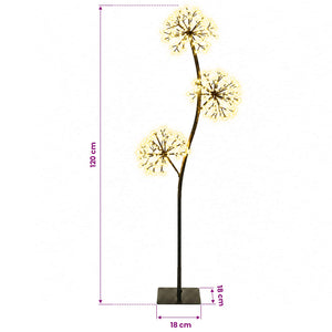 Χριστουγεννιάτικο Δέντρο LED σε Σχήμα S Μαύρο 18 x 18 x 120 cm - Pakobazaar