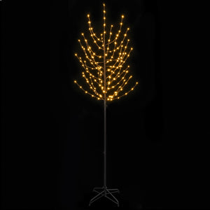 LED Χριστουγεννιάτικο Δέντρο Μαύρο 47 x 210 cm Ατσάλι 180 LED