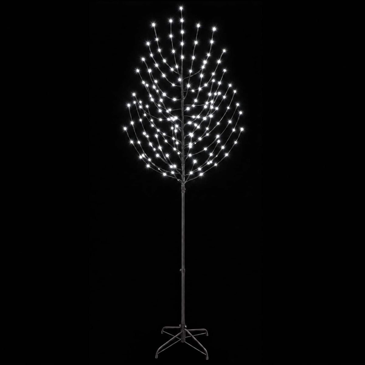 LED Χριστουγεννιάτικο Δέντρο Μαύρο 240 cm Ατσάλι 220 LED