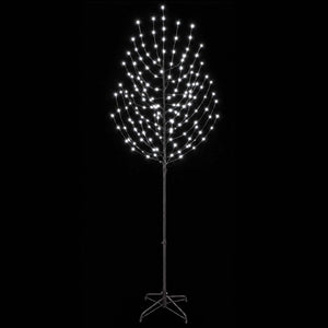 LED Χριστουγεννιάτικο Δέντρο Μαύρο 240 cm Ατσάλι 220 LED