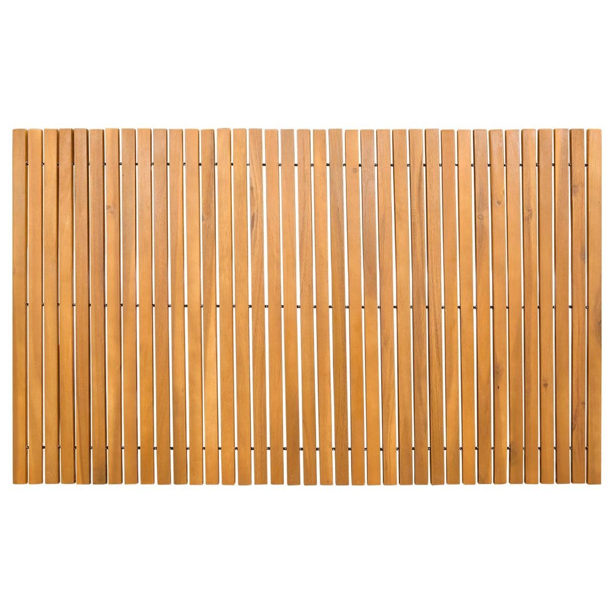 Πατάκι μπάνιου 2 τμχ. Φυσικό 100 x 60 cm Στερεό Ξύλο Ακακίας - Pakobazaar