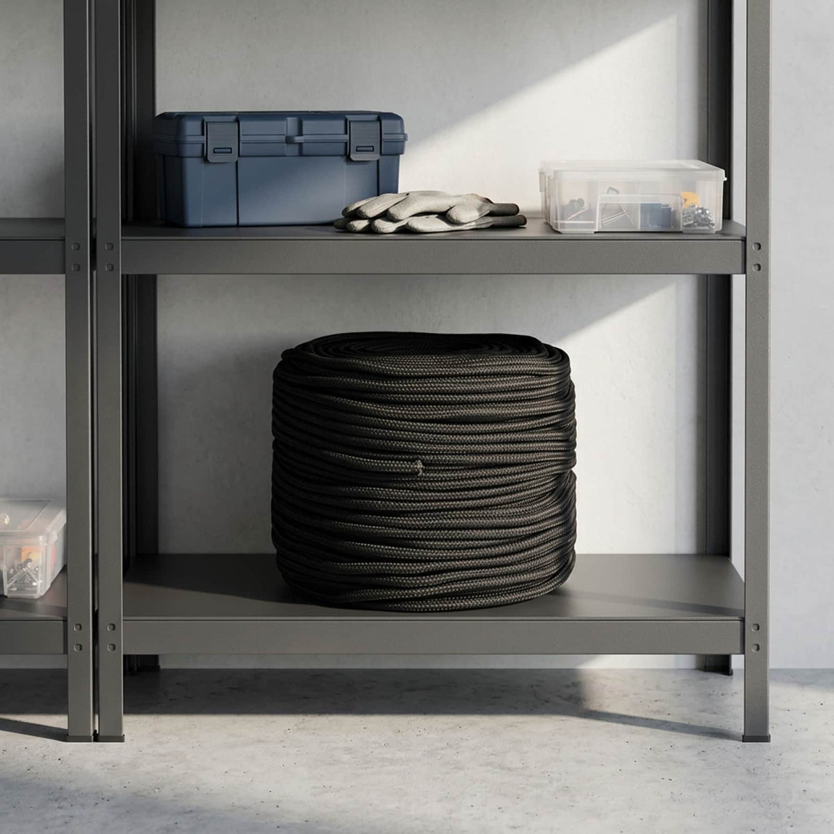 Σχοινί γενικής χρήσης πολλαπλών χρήσεων 10 χιλ. 250 m Μαύρο PP - Pakobazaar