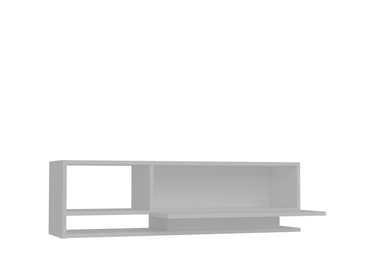 Έπιπλο Τηλεόρασης Amethystos Με Ράφια Λευκό 120x31.8x35 εκ. Μελαμίνης