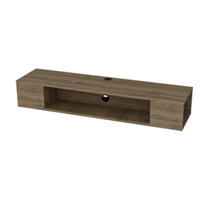 Έπιπλο Τηλεόρασης Kissos Επιτοίχιο Καρυδί 135x35.2x23 εκ. Μελαμίνης