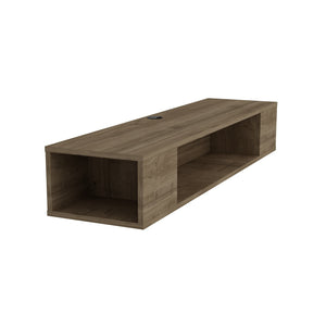 Έπιπλο Τηλεόρασης Kissos Επιτοίχιο Καρυδί 135x35.2x23 εκ. Μελαμίνης